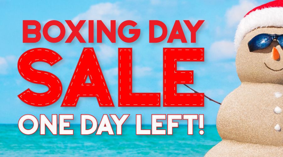 ⏰ Don't miss out Boxing Day sale expires tomorrow! ⏰